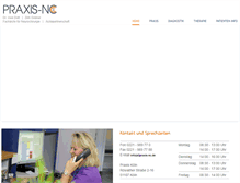 Tablet Screenshot of praxis-nc.de